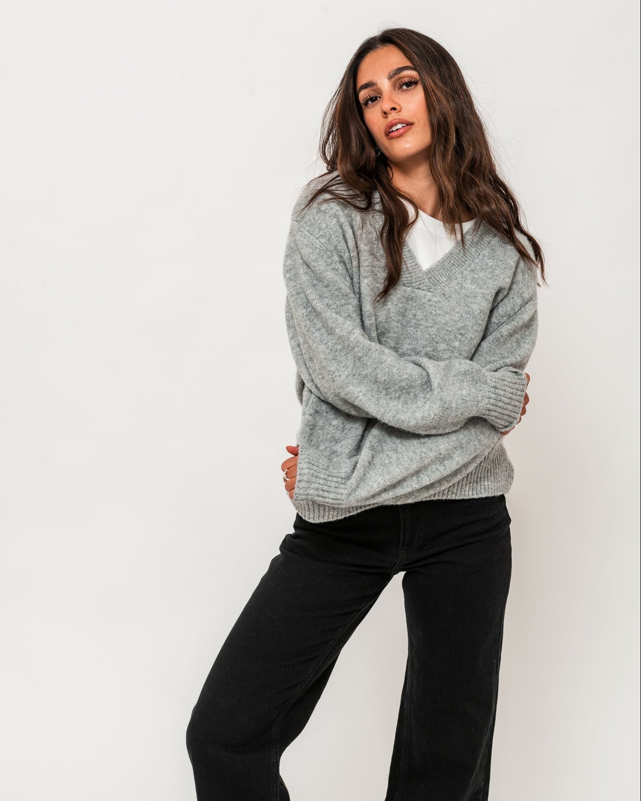VMBOOM Pullover - Light Grey Melange